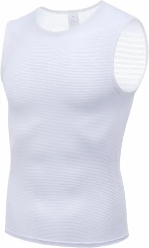 qualidyne Men's Cycling Base Layer Quick Dry Bike Undershirt Sleeveless Biking Jersey Bicycle Tops Sports Vest Breathable
