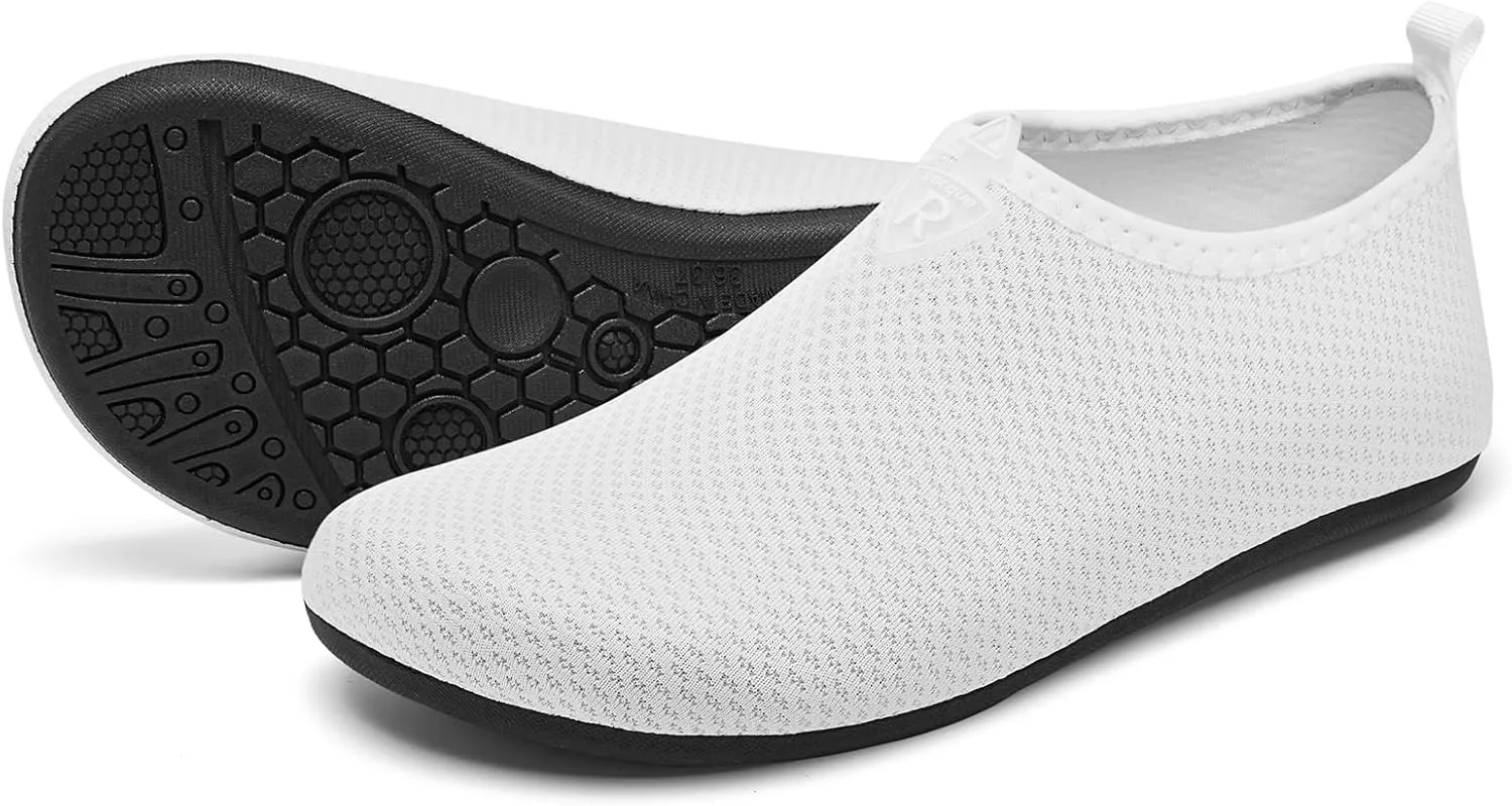 Racqua Men & Women Water Shoes Barefoot Quick-Dry Beach Swim Yoga Socks