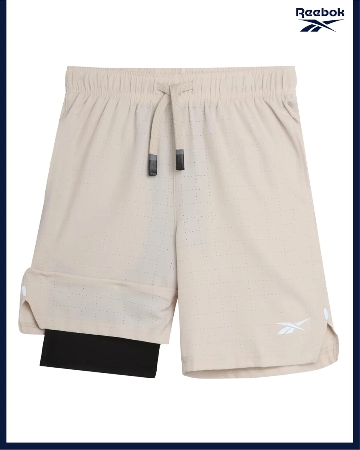 Reebok Boys Athletic Shorts 2 Pack  2-in-1 Boys Basketball Shorts with Compression Liner  Quick Dry Running Shorts