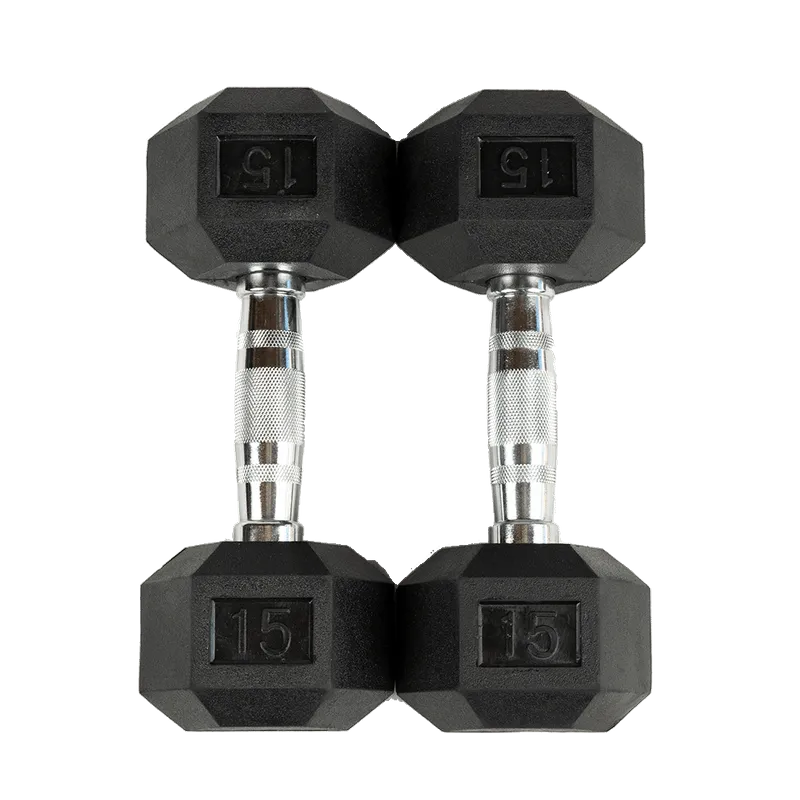 SMW Rubber Hex Dumbbell - Pairs and Sets Available !