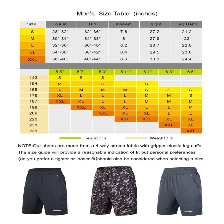 Souke Sports Men's Quick-Dry Running Shorts-PS3109-Black