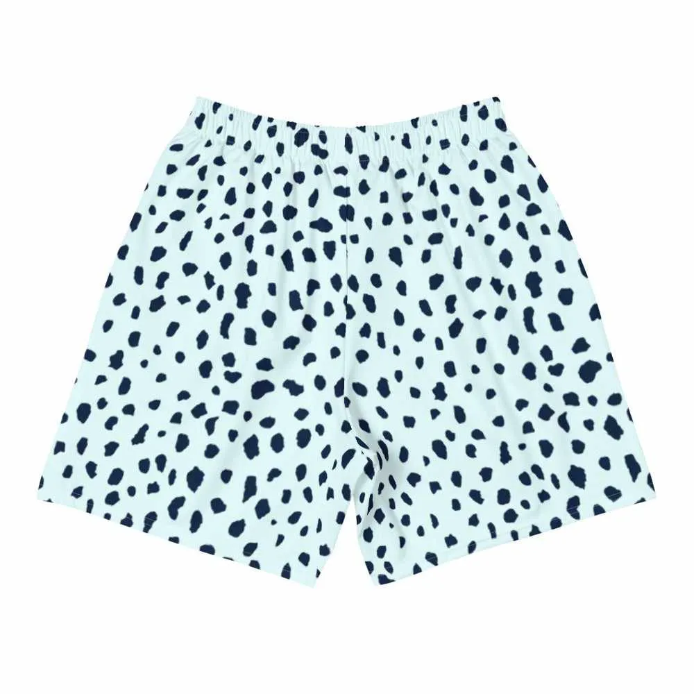 Spotted Print Active Training Workout Shorts (Mint)