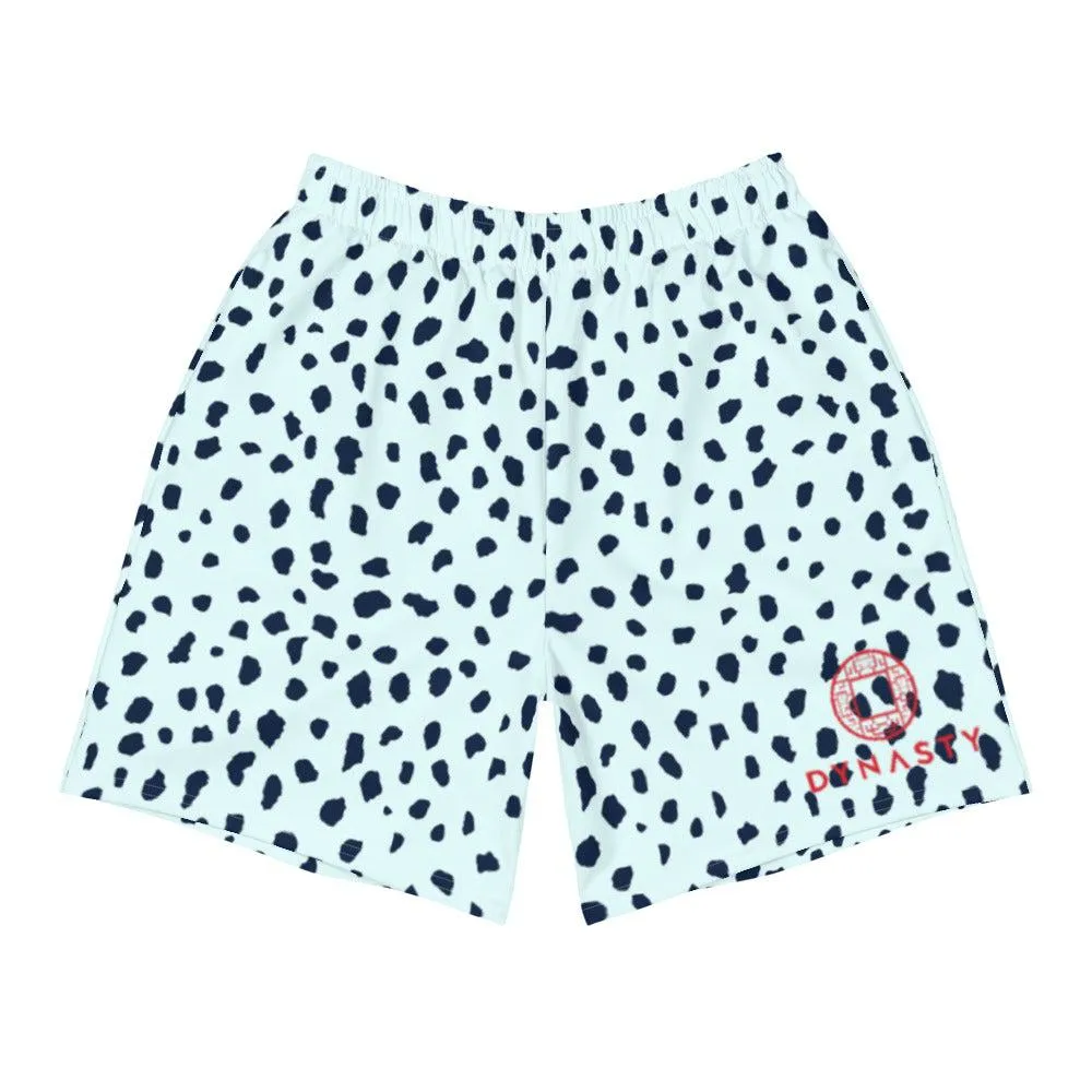 Spotted Print Active Training Workout Shorts (Mint)