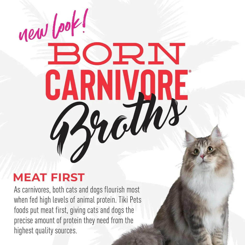 Tiki Cat Broths with Meaty Bits Grain-Free Wet Cat Food Topper (1.3 oz x 12 pouches)