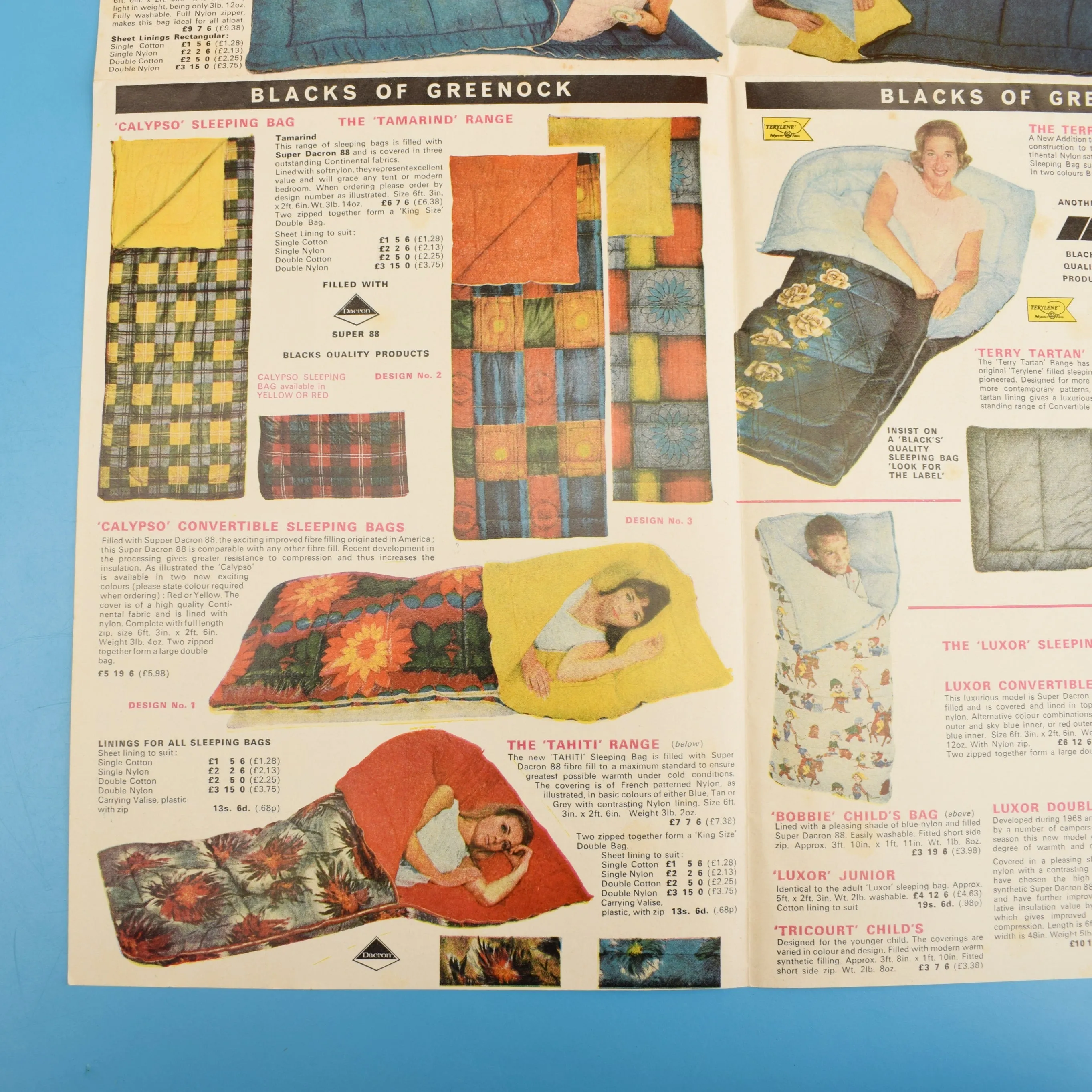Vintage 1970s Camping/ Tent Brochures