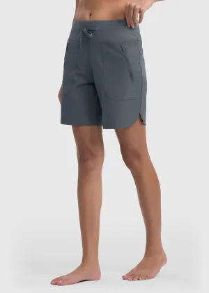 Women's 7" Quick Dry Swim Board Shorts