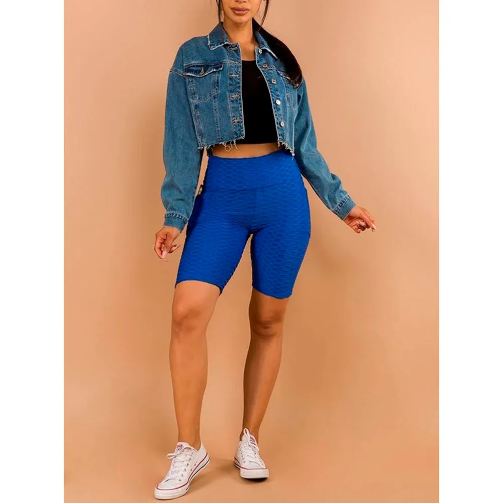 Women's Brazilian Biker Shorts Activewear Fitness Running Stretch Shorts