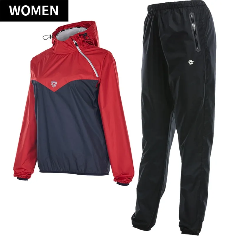 Womens Gym Clothing Set Hoodies Pullover Sportswear Running Fitness Weight Loss Sweating Sports Suit