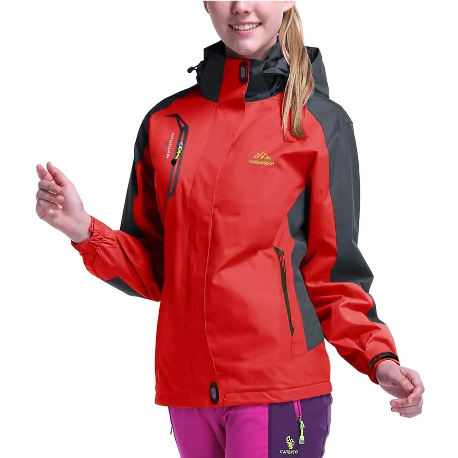 Women's Water-Resistant Rain Jacket 02
