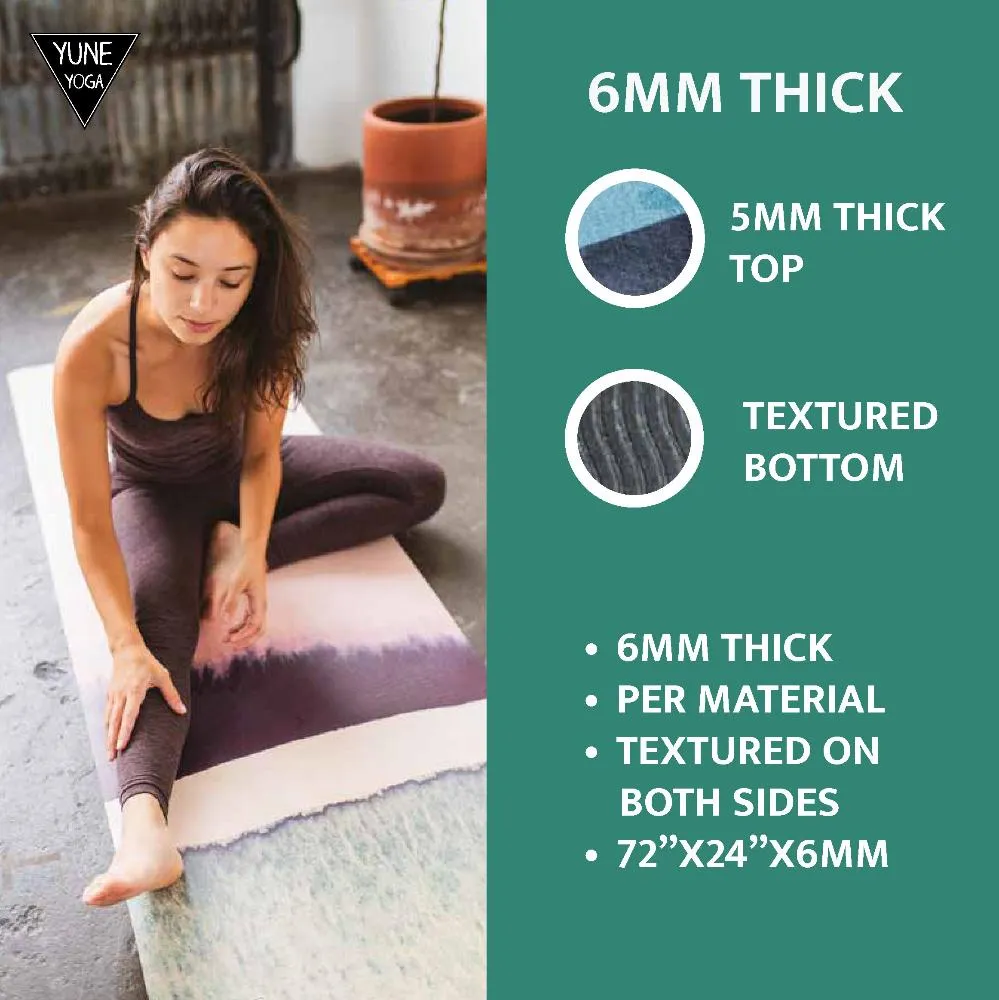 Yoga Mat | 6mm Thick | Butterfly | Non-Slip | Eco Friendly | Yune Yoga